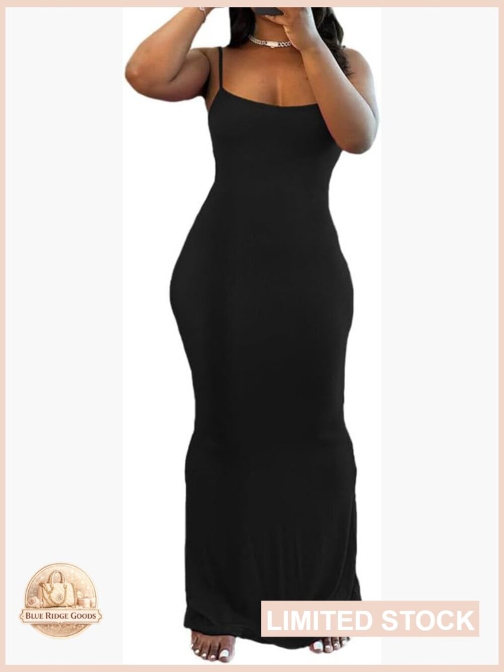 Women Summer Casual Maxi Dress Sleeveless Bodycon Slip Pull On Stretch Solid
